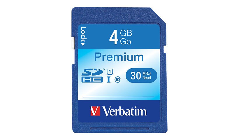 Verbatim - carte mémoire flash - 4 Go - SDHC