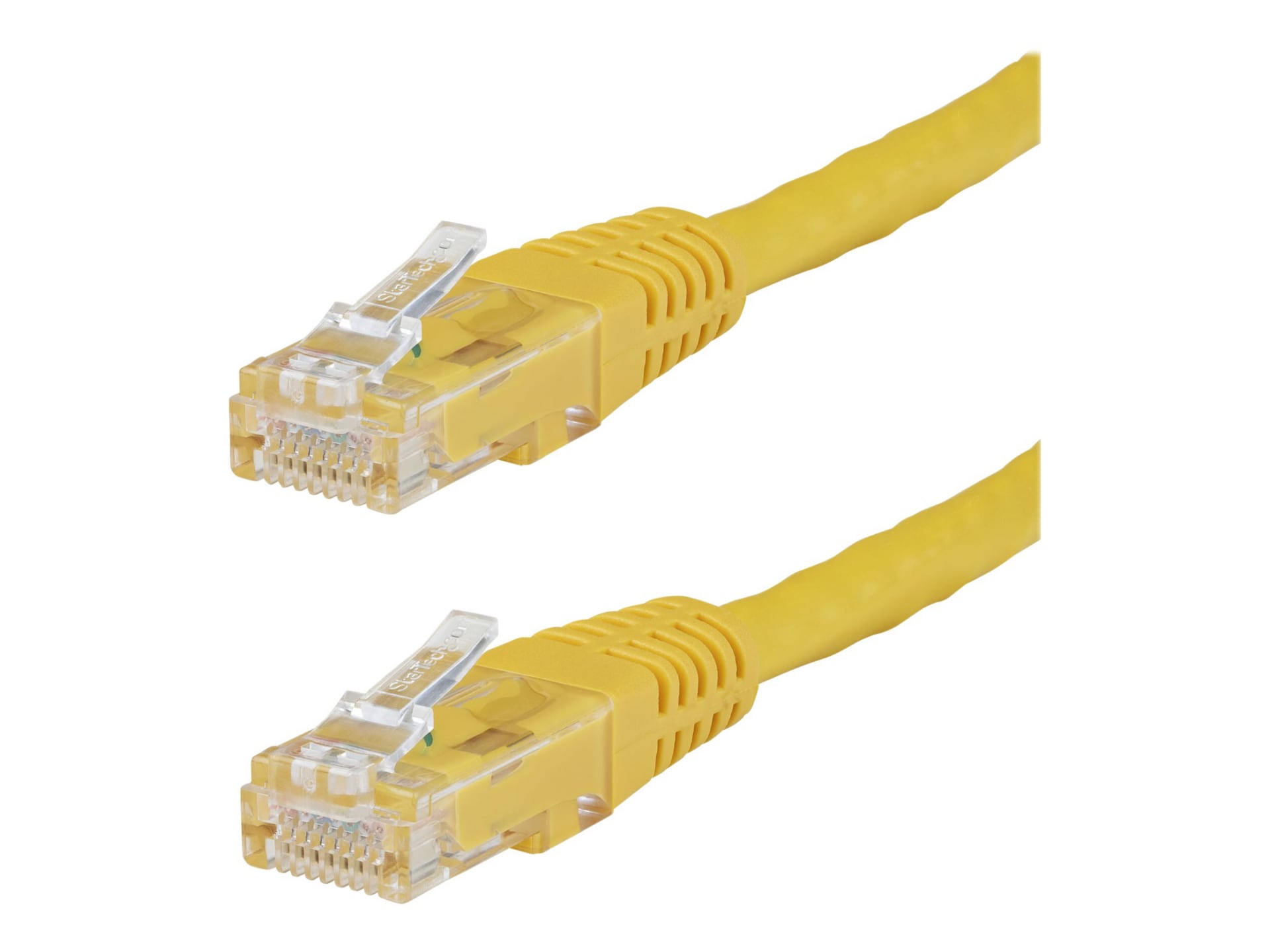 StarTech.com CAT6 Ethernet Cable 3' Yellow 650MHz Molded Patch Cord PoE++