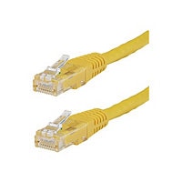 StarTech.com CAT6 Ethernet Cable 3' Yellow 650MHz Molded Patch Cord PoE++