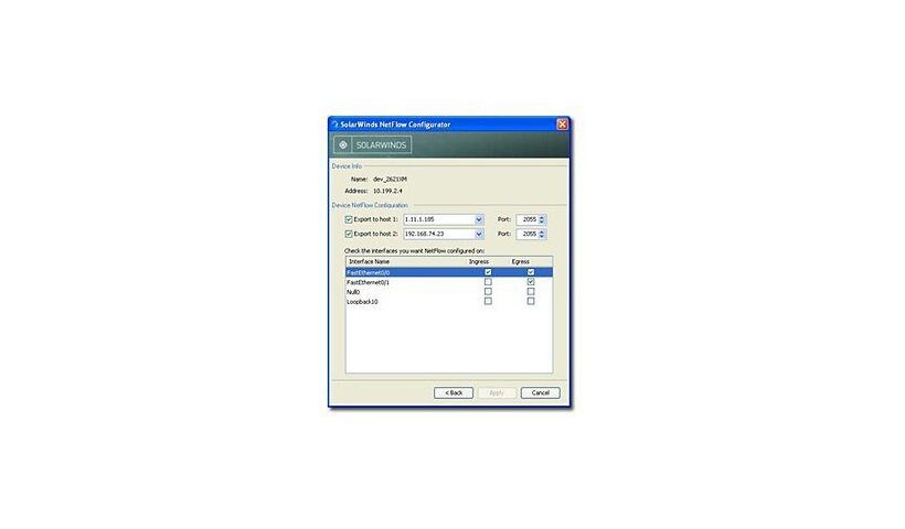 SolarWinds NetFlow Traffic Analyzer Module for SolarWinds SL250 - license +