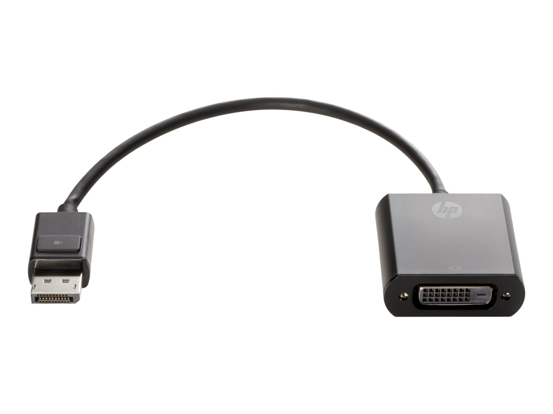 HP 7.5" DisplayPort to DVI-D Adapter - Black