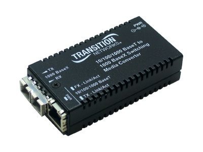 Transition Networks Stand-Alone - fiber media converter - 10Mb LAN, 100Mb L