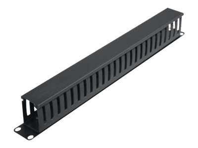 Tripp Lite Rack Enclosure Horizontal Cable Manager (finger duct) 1URM - conduit de gestion de câble de rack avec couvercle - 1U