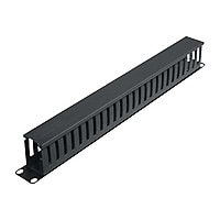 Tripp Lite Rack Enclosure Horizontal Cable Manager (finger duct) 1URM - rack cable management duct with cover - 1U
