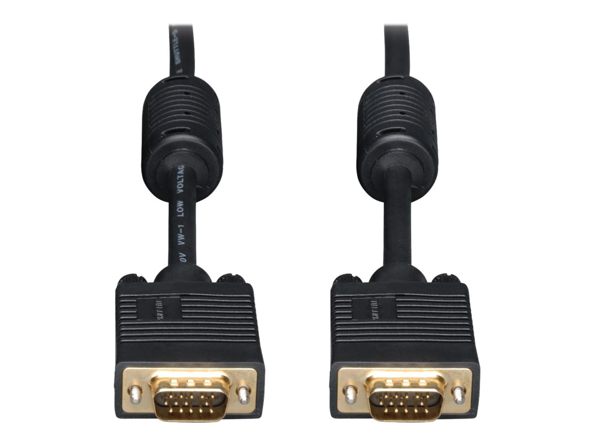 Eaton Tripp Lite Series VGA High-Resolution RGB Coaxial Cable (HD15 M/M), 10 ft. (3.05 m) - VGA cable - 10 ft