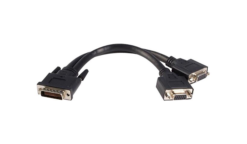 StarTech.com DMS 59 to VGA Splitter - 8in - DMS 59 to 2x VGA - Y Cable - Mo