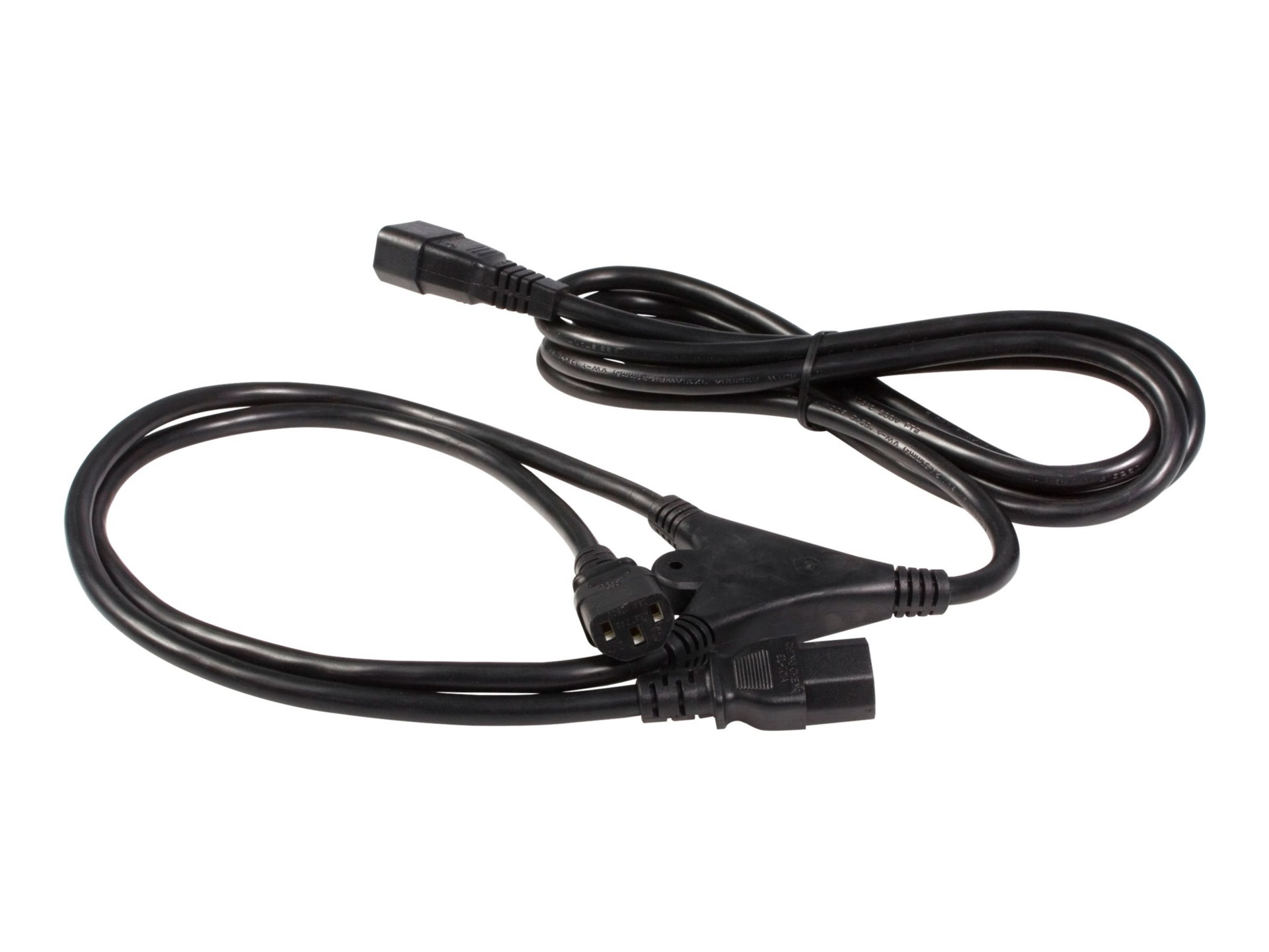 StarTech.com 10ft (3m) Power Cord Splitter C14 to 2x C13 13A 250V Computer Extension Cord