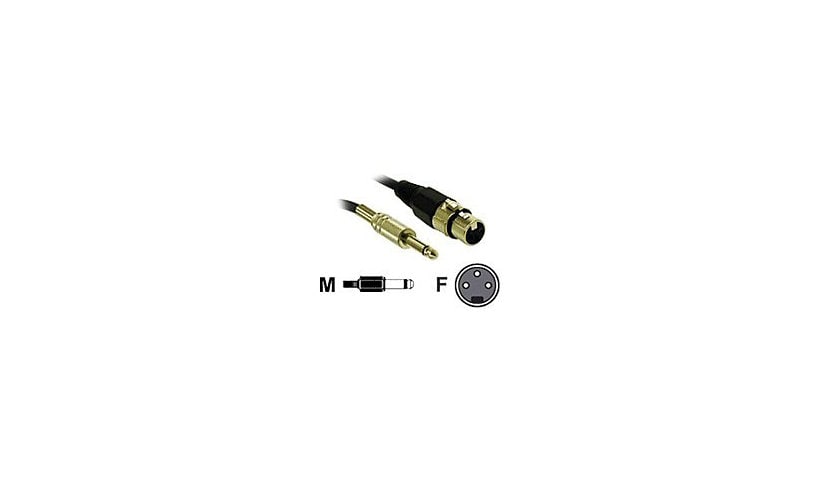 C2G Pro-Audio 12ft Pro-Audio XLR Female to 1/4in Male Cable - audio cable -