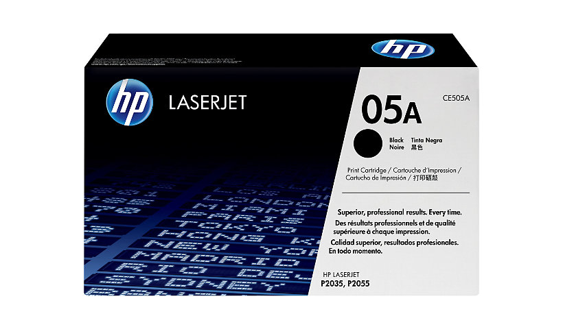 HP 05A Original Laser Toner Cartridge - Black - 1 Pack