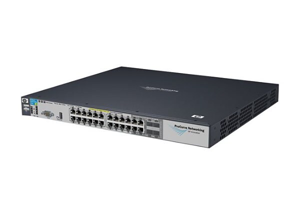 HPE 3500-24G-PoE yl Switch - switch - 24 ports - managed - rack-mountable