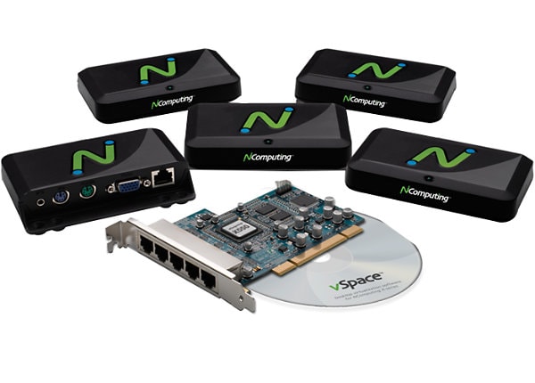 NComputing X550 5-User Desktop Virtualization Kit