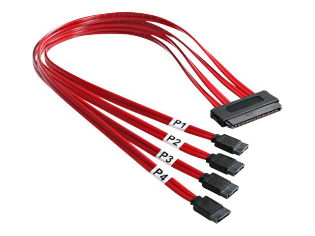 StarTech.com Serial Attached SCSI SAS Cable - SFF-8484 to 4x SATA - Serial ATA / SAS cable - 1.6 ft