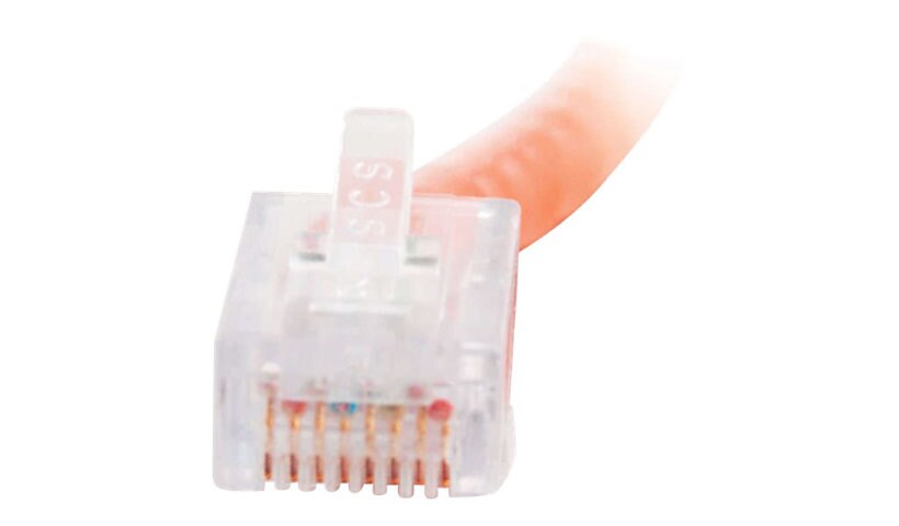 C2G 25ft Cat5e Non-Booted Unshielded (UTP) Ethernet Cable - Cat5e Network Crossover Patch Cable - Orange