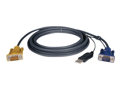 Tripp Lite 19ft USB Cable Kit for KVM Switch 2-in-1 B020 / B022 Series KVMs 19' - video / USB cable - 19 ft