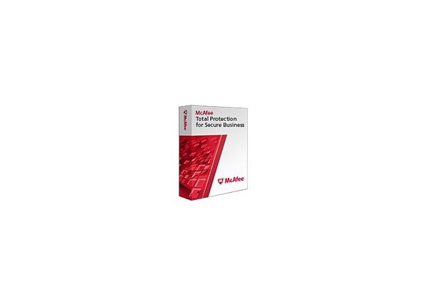 McAfee Total Protection for Secure Business - license + 1 Year Gold Support - 1 node