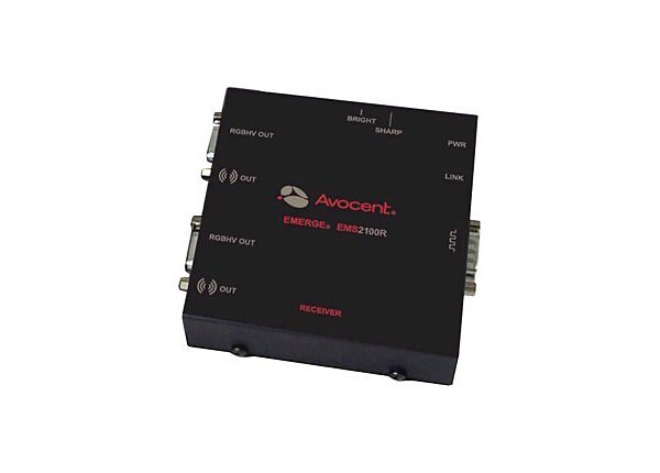 Avocent Emerge EMS2100R Dual Head Receiver with Serial - video/audio/serial extender