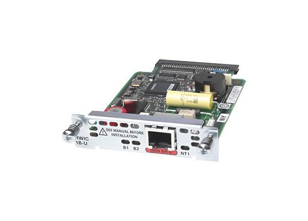 Cisco 1-Port ISDN BRI U High-Speed WAN Interface Card - ISDN terminal adapter - BRI U