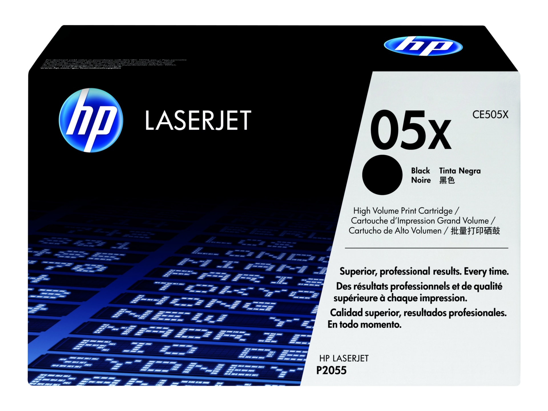 HP 05X (CE505X) Original High Yield Laser Toner Cartridge - Single Pack - Black - 1 Each
