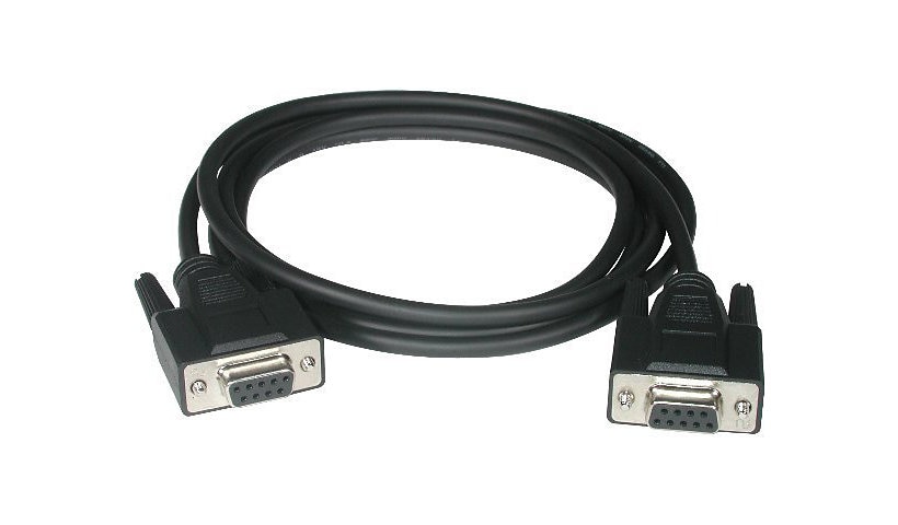 C2G - null modem cable - DB-9 to DB-9 - 10 ft