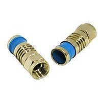 C2G Compression F-Type Connector with O-RING for RG6 QUAD - antenna connect