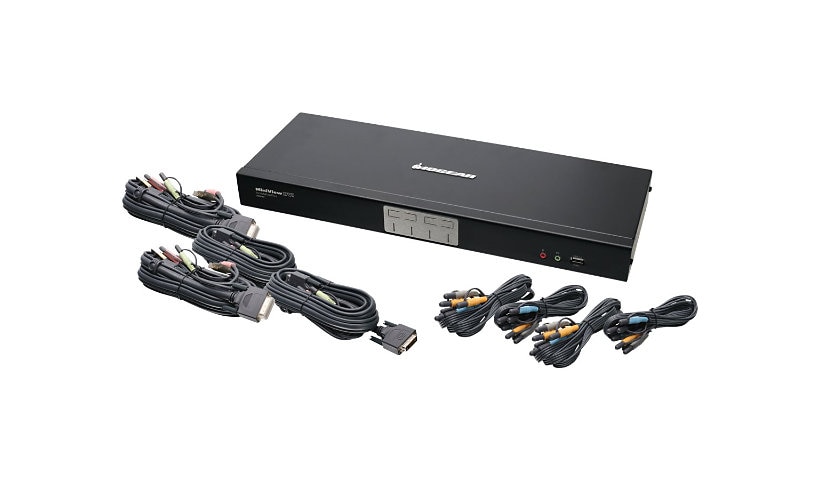 IOGEAR MiniView Dual Link DVI KVMP GCS1784 - KVM / audio / USB switch - 4 p