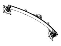 Chief Widescreen Dual Monitor Array Pole Clamp - Silver