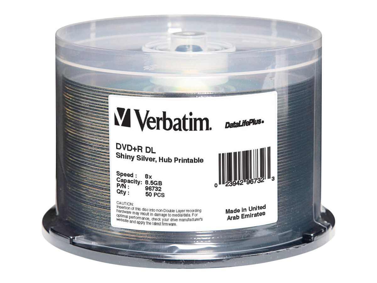 Verbatim DataLifePlus - DVD+R DL x 50 - 8.5 GB - storage media