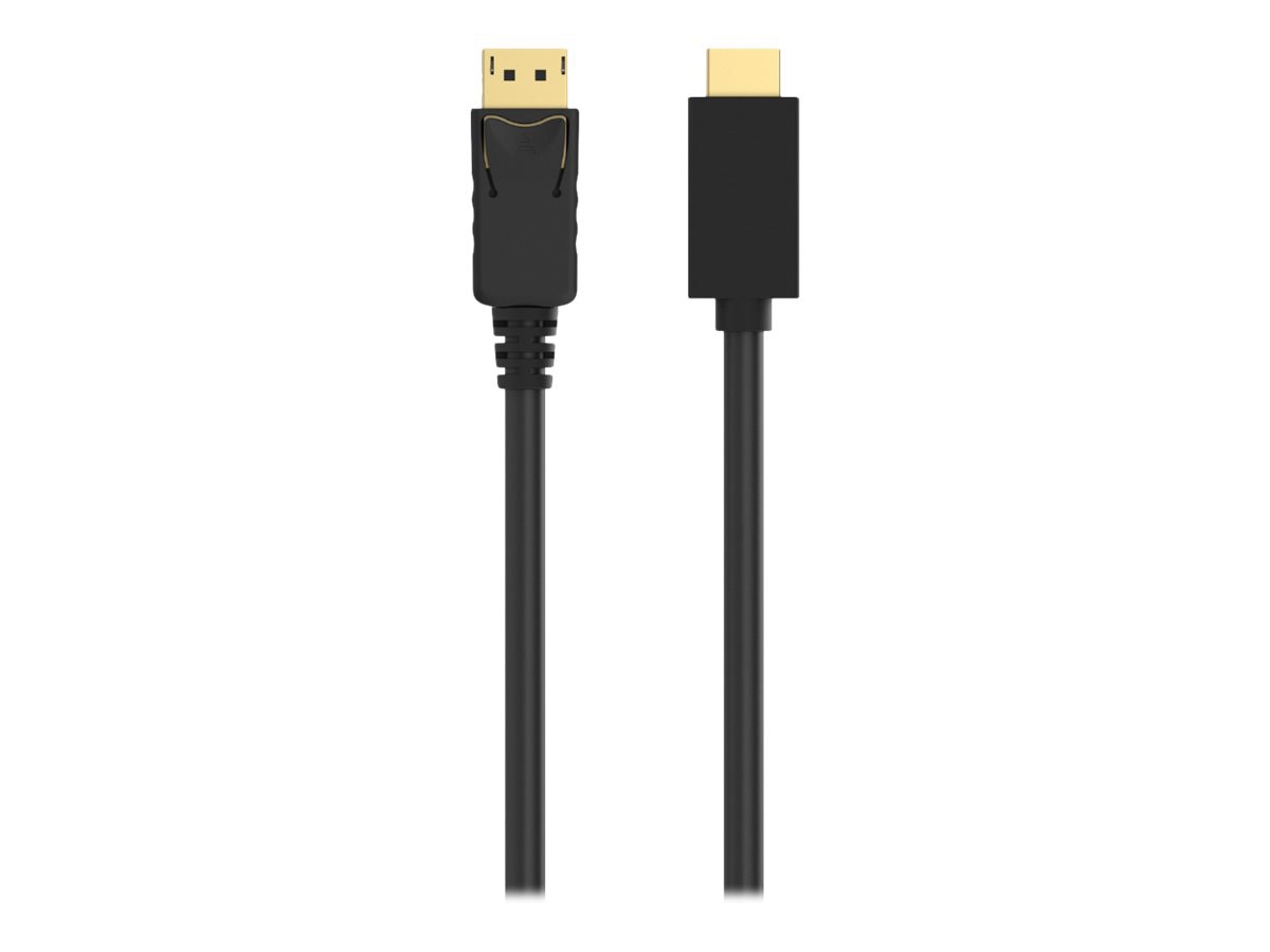 Belkin 3ft DisplayPort to HDMI Cable, M/M, 4k - adapter cable - DisplayPort / HDMI - 3 ft