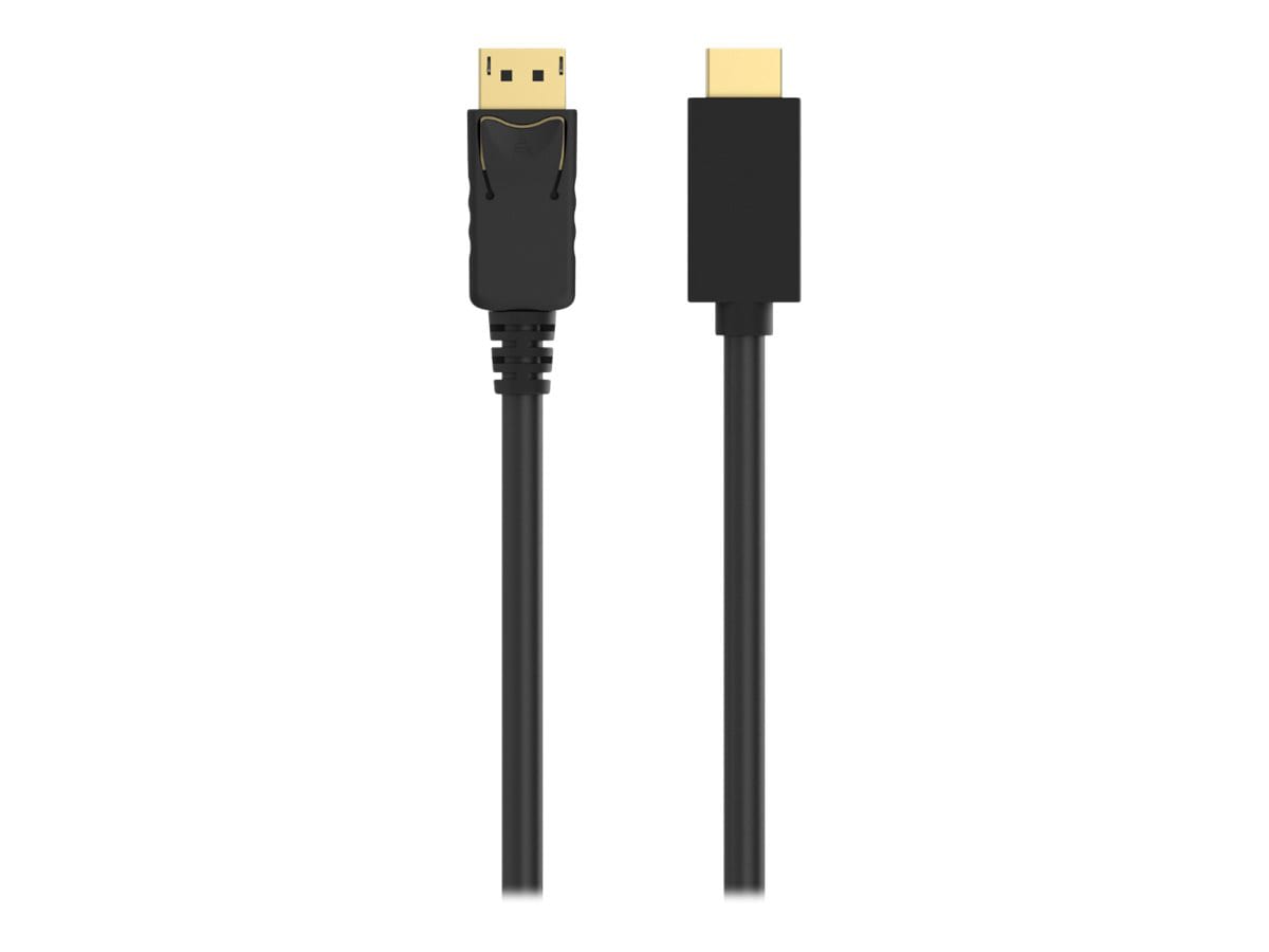 Belkin 6ft DisplayPort to HDMI Cable - 4K at 30Hz Video - M/M - DP to HDMI Adapter Cable - Black