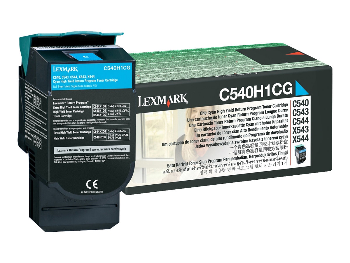 Lexmark - High Yield - cyan - original - toner cartridge - LCCP, LRP