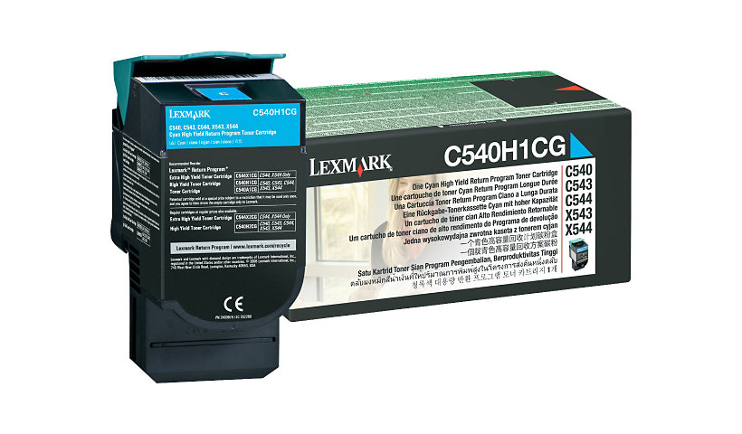 Lexmark - High Yield - cyan - original - toner cartridge - LCCP, LRP