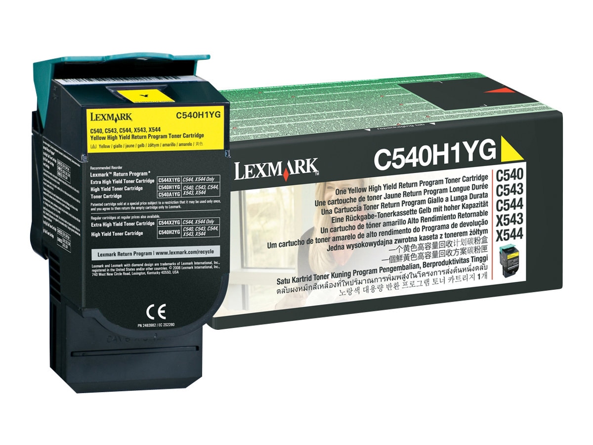 LEXMARK C54X X543 HI YLD TONER YLW RP