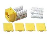 C2G Cat6 RJ45 UTP Keystone Jack - Yellow - modular insert