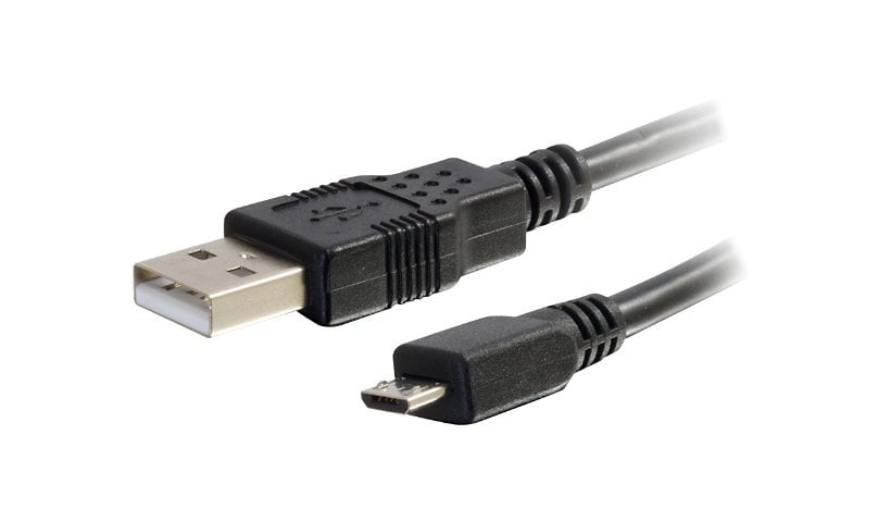 C2G 6.6ft USB to Micro B Cable - USB A to Micro USB Cable - USB 2.0 - M/M