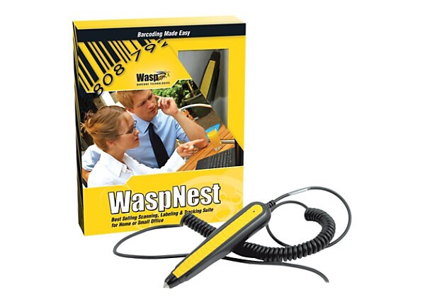 WaspNest WWR2900 Pen Barcode Scanner Suite - USB - box pack - 1 user