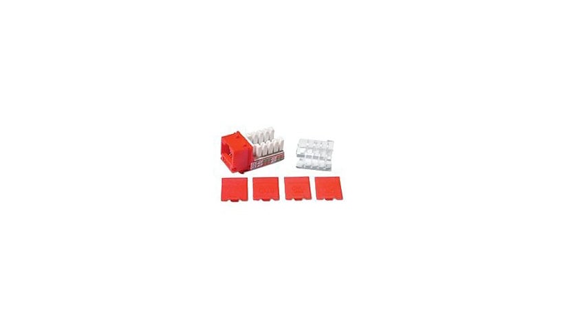 C2G Cat6 RJ45 UTP Keystone Jack - Red - modular insert