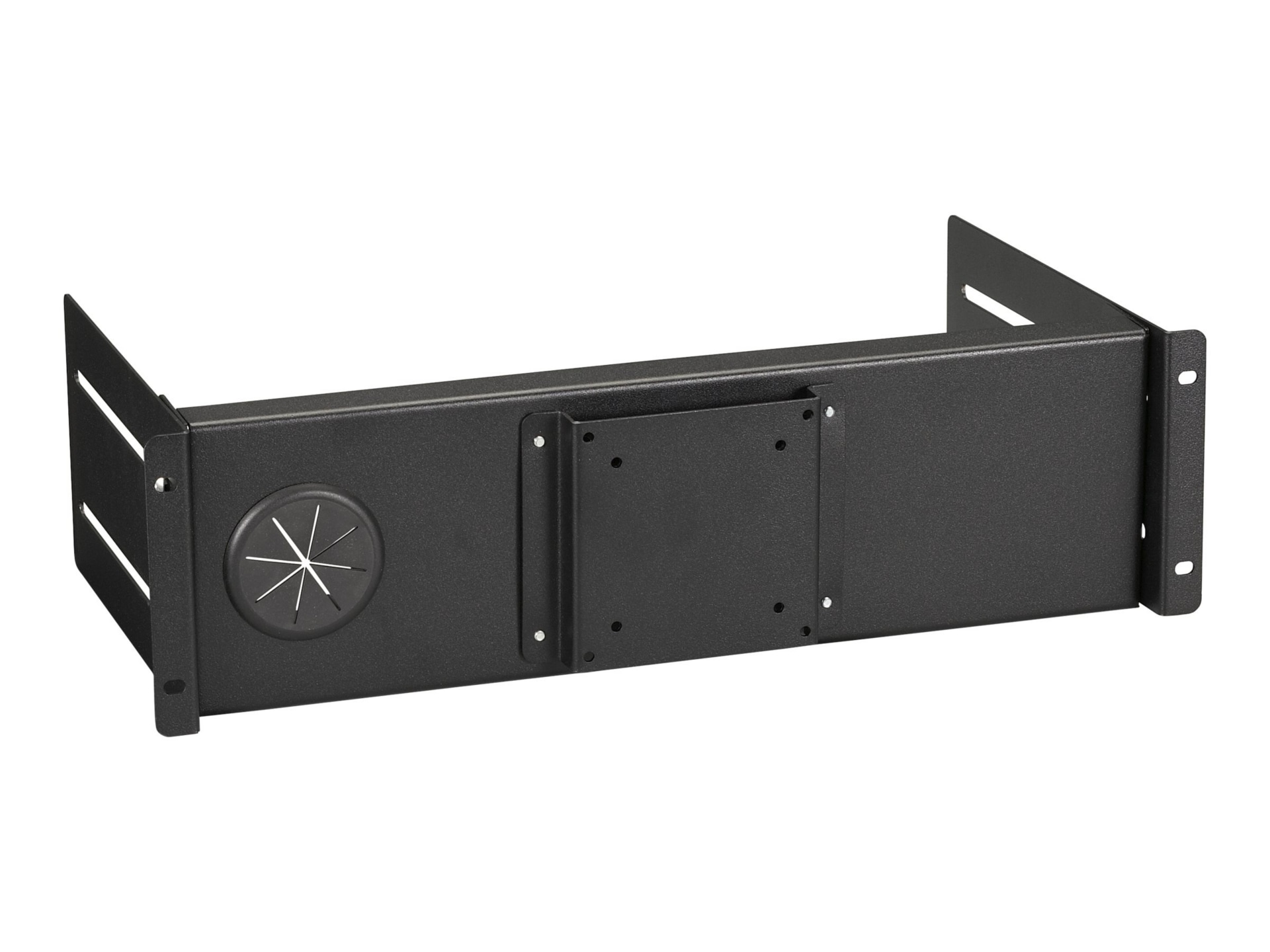 Black Box Flat-Panel Monitor Mount for Racks Fixed - monitor mounting kit
