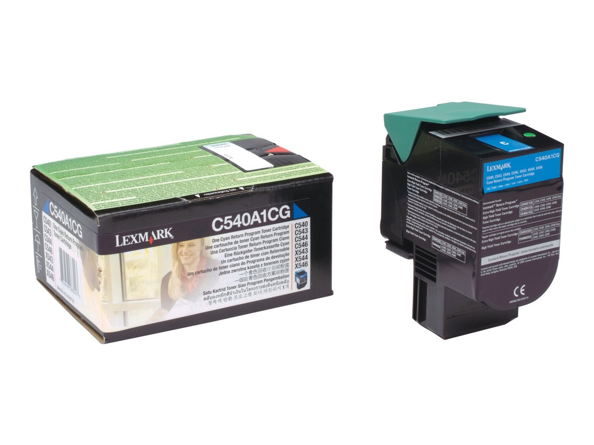 Lexmark - cyan - original - toner cartridge - LCCP, LRP