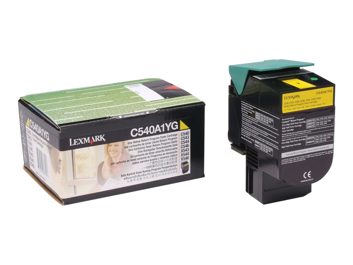 Lexmark - yellow - original - toner cartridge - LCCP, LRP
