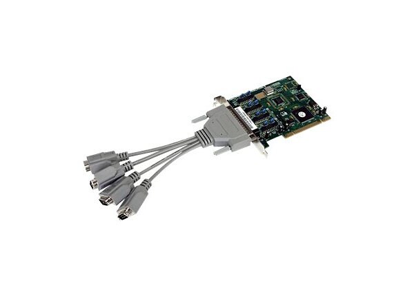 StarTech.com 4 Port PCI RS232 Serial Adapter Card High Speed 16950 cable included - serial adapter