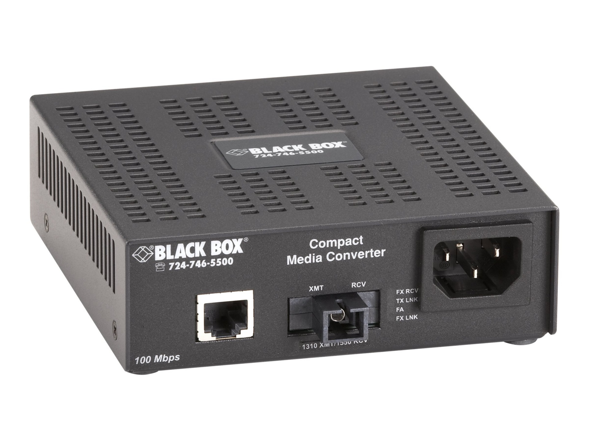 Black Box Single-Strand Fiber Media Converter - fiber media converter - 100