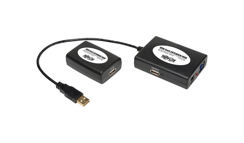 Tripp Lite 4-Port High Speed USB 2.0 Cat5 Hub 3 Local & 1 Remote Port TAA