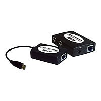 Tripp Lite 4-Port USB 2.0 Hi-Speed USB Over Cat5 Hub with 4 Remote Ports - USB extender - USB