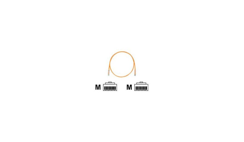 Panduit TX6 PLUS patch cable - 1 ft - orange