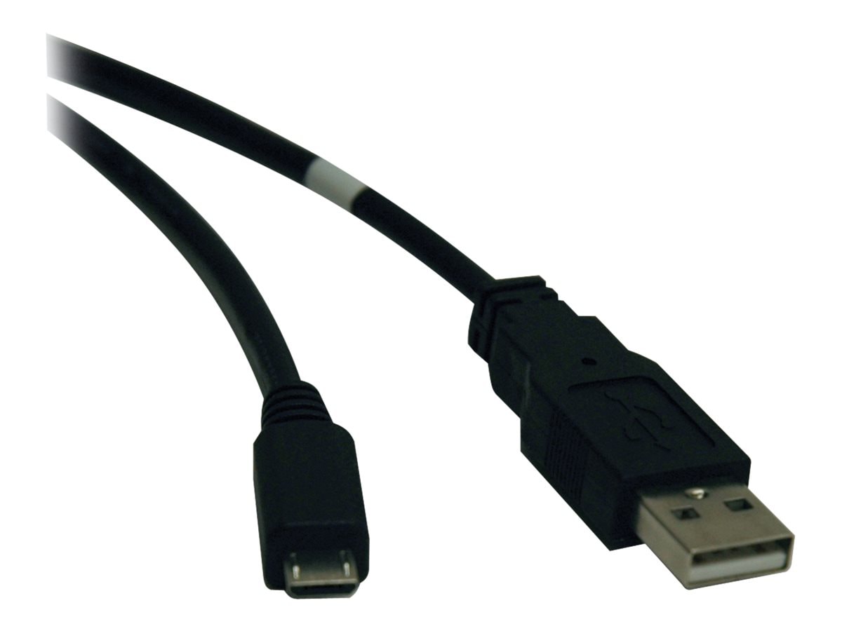 Tripp Lite 3ft USB 2.0 Hi-Speed Cable A Male to USB Micro-B M/M 3' - USB  cable - USB to Micro-USB Type B - 3 ft