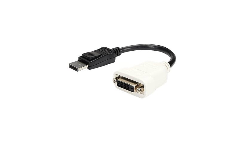 StarTech.com DisplayPort to DVI Adapter, DisplayPort to DVI-D Adapter/Video Converter 1080p, DP 1,2 to DVI Monitor,