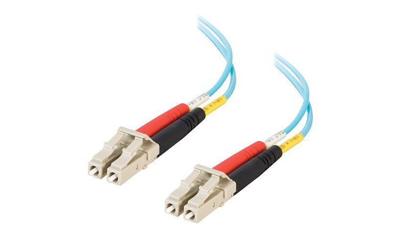 C2G 10m LC-LC 10Gb 50/125 Duplex Multimode OM3 Fiber Cable - Plenum CMP-Rat