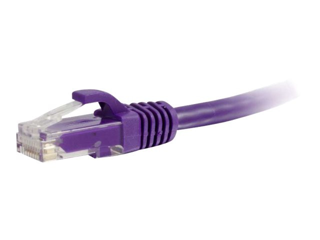 C2G 14ft Cat6 Snagless Unshielded (UTP) Ethernet Cable - Cat6 Network Patch Cable - PoE - Purple