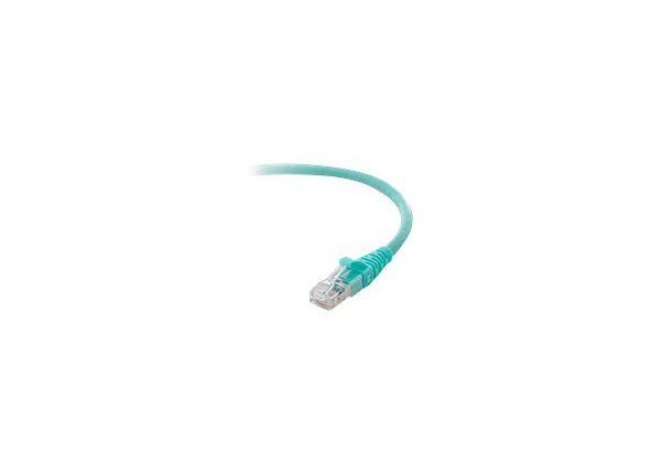 Belkin 10G CAT6a  7ft Snagless Patch Cord, Aqua
