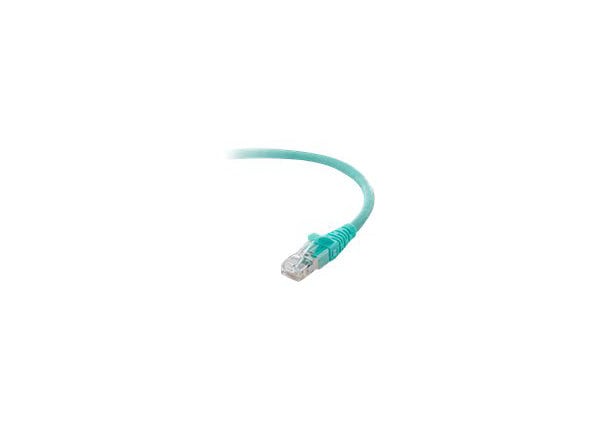 Belkin 10G CAT6a  14ft Snagless Patch Cord, Aqua
